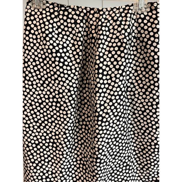 Lillie Rubin Vintage Silk Polka Dot Skirt Suit Set Sz 6 Black White Ruffle Hem - Picture 16 of 16